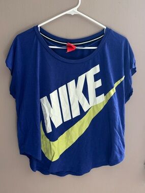 Nike Blue Crop T-Shirt